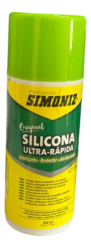 Silicona Ultra Rápida Lubricante Simoniz 354ml Color Blanco