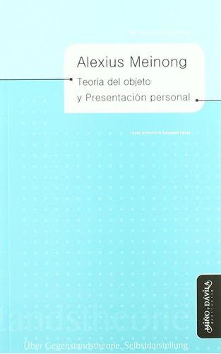 Libro: Teoría Del Objeto Y Presentación Personal (biblioteca