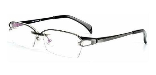 Montura - Mincl-titanium Semi-rimless Eyeglasses Business Op