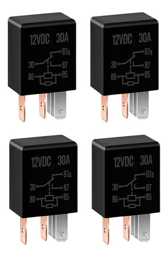 4 Uds 5 Pines 12v 30a Relé Reemplazo Piezas De Reparación