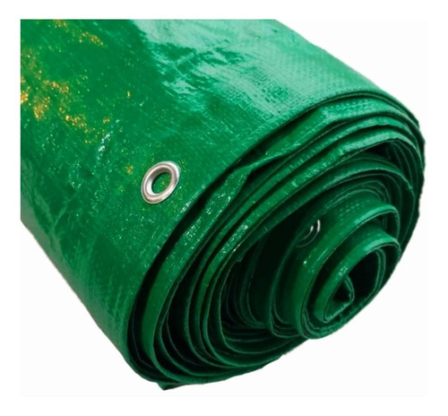 Rafia Cubrecerco Verde Plastificado Con Ojales 1,50 X 5 Mts