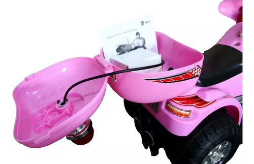 Mini Moto Elétrica Infantil Bz Cycle Rosa 6V - Barzi Motors em Promoção na  Americanas