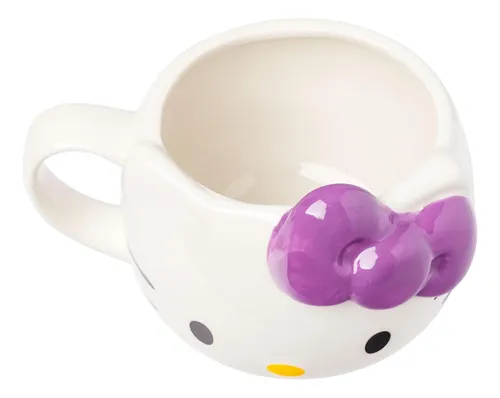 Búfalo De Plata Sanrio Hello Kitty Classic Purple Bow Cer...