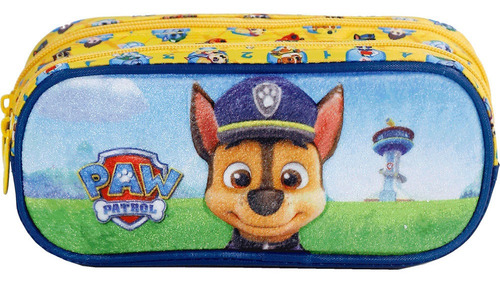 Imagem 3 de 3 de Estojo Xeryus Duplo Infantil Escolar Patrulha Canina 3d
