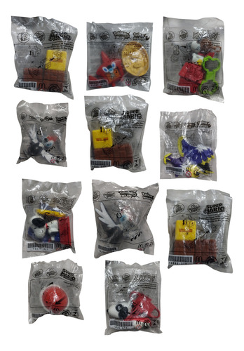 Set Juguetes Mc Donald's Pokémon Snoopy Super Mario (Usado)