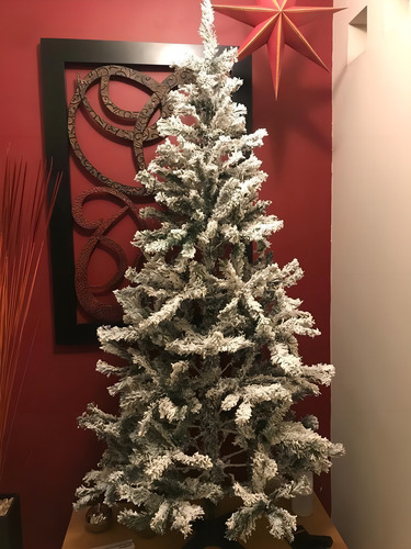 Árbol Navideño Artificial 1.9 M Nevado Msi Color Verde