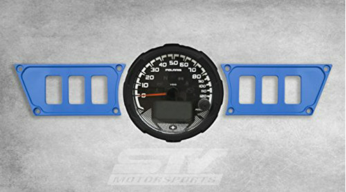 Stvmotorsports Custom Aluminum Blue Dash Panel Para Polaris 