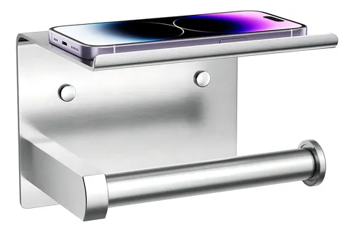 Tindbea Soporte De Papel Higienico Con Estante Para Telefono
