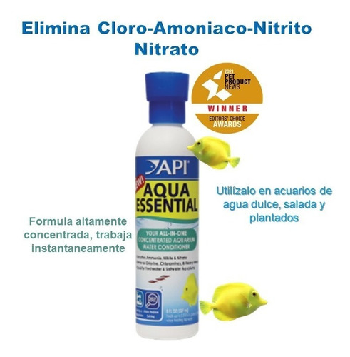 Acondicionador De Agua Para Acuario - Aqua Essential 237ml