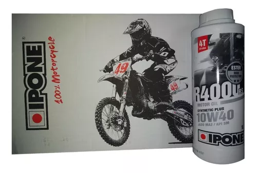 IPONE R4000 RS 10W40 1L Semi-Synthetic 4T Motorcycle Enduro 1 Liter Oil NEW  Oil