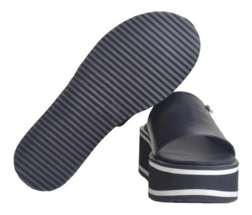Zuecos Sandalias Bajos De Mujer De Cuero Pratt - Ferraro