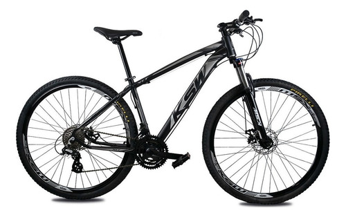 Bicicleta Aro 29 Ksw Color Altus 1.0 24v Hidraulico + Trava Cor Preto/prata Tamanho Do Quadro 17