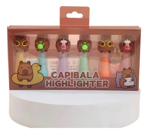 Destacadores Capybara 6 Unidades