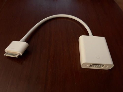 Adaptador Apple Original Vga Monitor A iPhone iPod iPad 30p