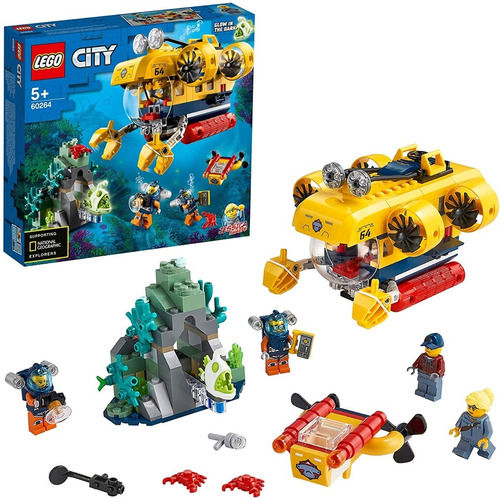 Lego City Oceans 60264 Submarino De Exploración 286 Pzs