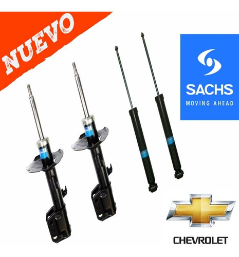 Kit 4 Amortiguador Aveo G2 G3 Sachs