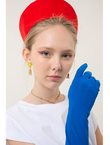 Guantes Rita Liso Turquesa Las Pepas