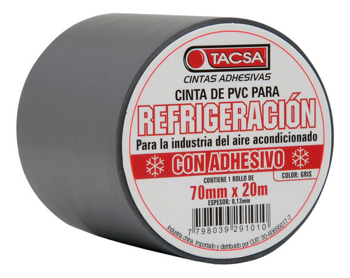 Cinta P/ Refrigeración Con Adhesivo Tacsa X20m Color X20