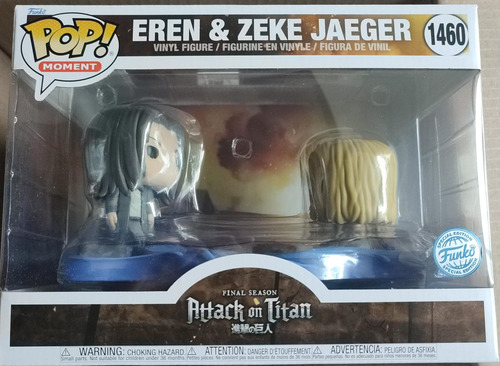 Funko Pop! Moment Attack Titan #1460: Eren & Zeke Jaeger Se (Usado)