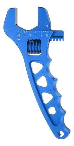 Llave Ajustable De Aleación De Aluminio 18 Cm Hexagonal Azul