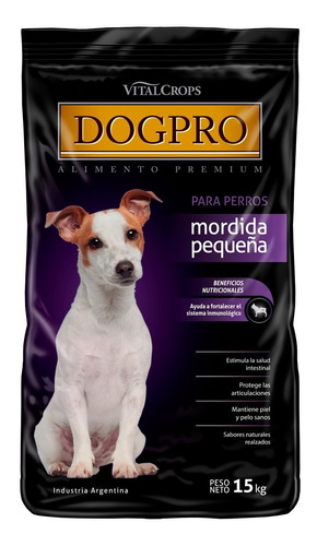 Imagen 1 de 4 de Alimento Premium Dogpro Adultos Mordida Pequeña  X 15 Kg