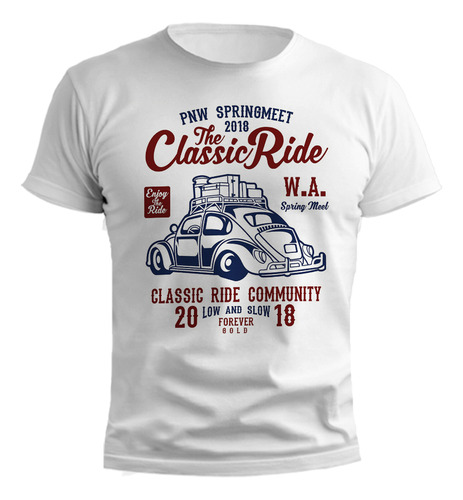 Remera Auto The Classic Ride 2018 Diseño