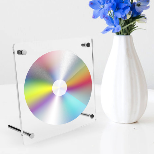 Soporte De Cd Acrílico Para El Hogar, Estante Decorativo Par