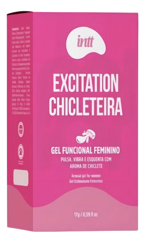 Gel Excitation Chiclete Sensação Pulsante Vibra Aquece Intt