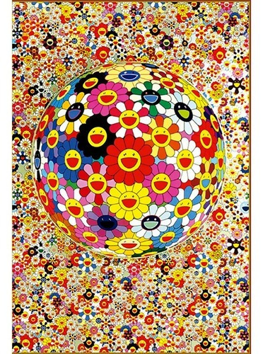Rompecabezas Takashi Murakami Flores Felices 1000 Piezas