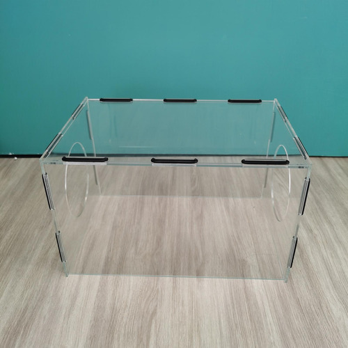 Caja De Polvo De Pulido Cerrada Jaula De Polvo Transparente