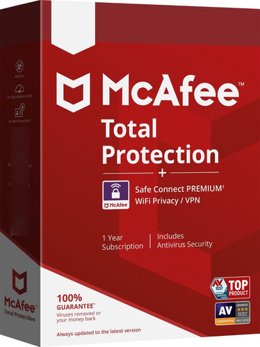 Antivirus Mcafee® Total Protection 1 Dispositivo 3 Años