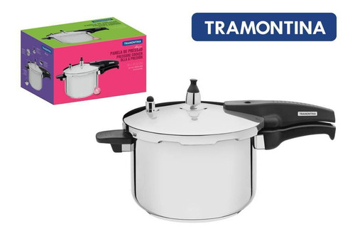 Panela De Pressão Tramontina Fogão Indução 6l Allegra Inox