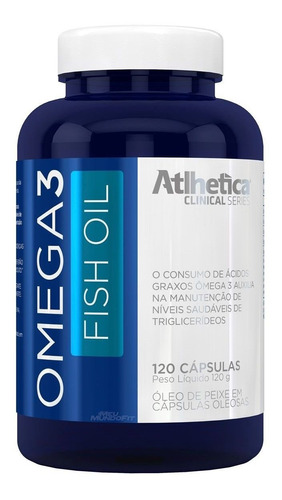 Ômega 3 1000mg (120 Caps) Atlhetica Nutrition