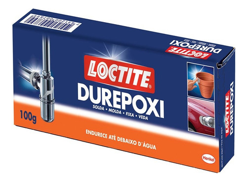 Massa Adesiva Epóxi Durepoxi 100g Solda Molda Fixa Veda