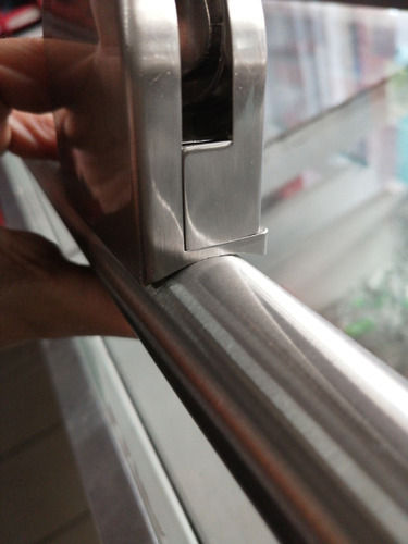 24 Conectores Grapa Para Cristal 9mm Satín Para Barandales