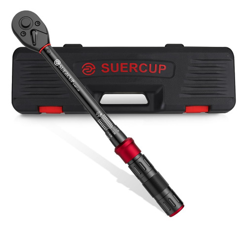 Suercup Llave Dinamométrica De Clic De 3/8 Pulgadas, 5-45 Pi