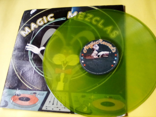 Disco Vinil Verde Magic Mezclas Remix Dj