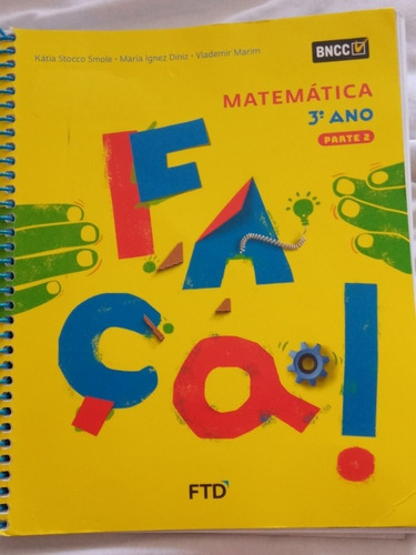 Livro Faça Matemática 3° Ano Parte 1 E 2 (Usado)