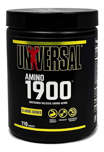 Amino 1900 110 Tabs Universal Nutrition Recuperador Muscular