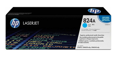 Toner Original Hp 824a Cian Cb381a Laserjet Cp6015 Cm6030