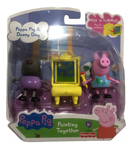 Set Pepa Pig & Danny Dog Painting Together Fisher Price