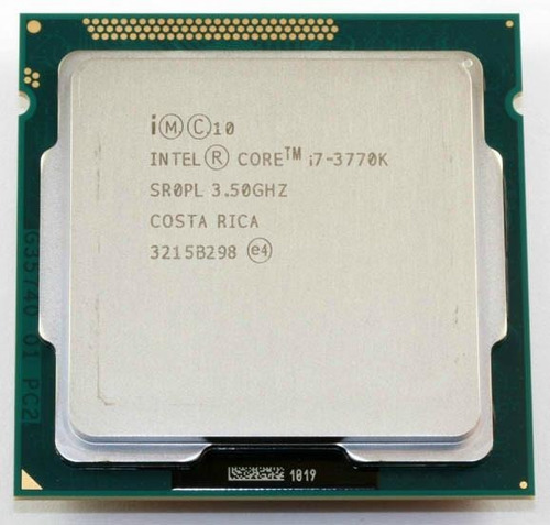 Procesador gamer Intel Core i7-3770K BX80637I73770K  de 4 núcleos y  3.9GHz de frecuencia con gráfica integrada