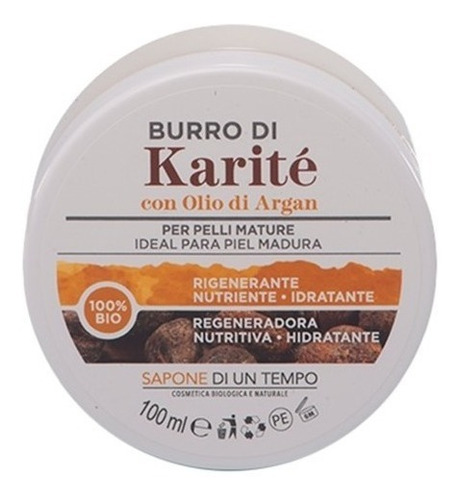 Manteca De Karité Y Aceite De Argan Sapone 100 Ml