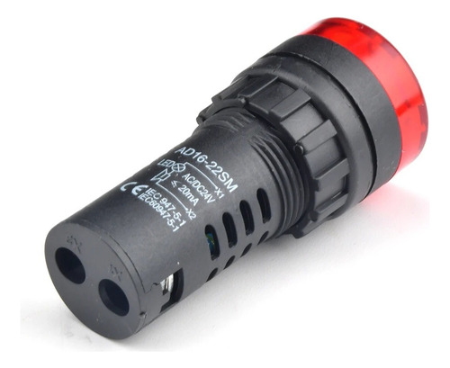 Zumbador Led Flash Rojo 127v Indicador Lampara Buzzer 110v