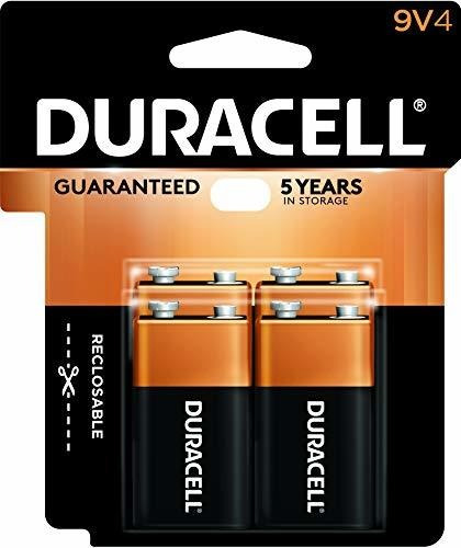 Baterias Alcalinas Duracell Coppertop 9 V Por 4 Unidades