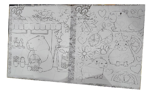 Bebe Capibara Carpincho Smoo Paq 20 Libros Iluminar Colorear