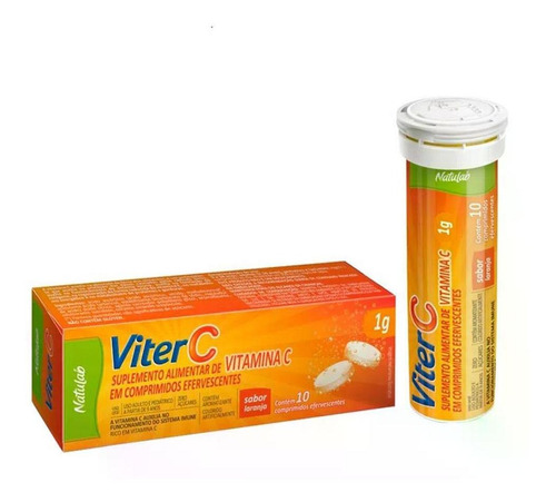 Viter C 1g Sabor Laranja 10 Comprimidos Efervescentes