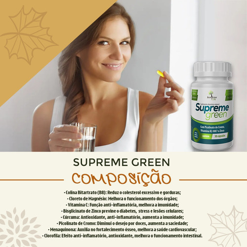 Detox Supreme Green 30 Capsulas - Bem Estar Life.