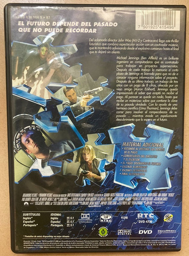 Película Original El Pago - Paycheck (español) (Usado)