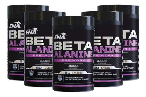 5 Beta Alanine Ena X60 Tabs Mayor Fuerza Y Resistencia